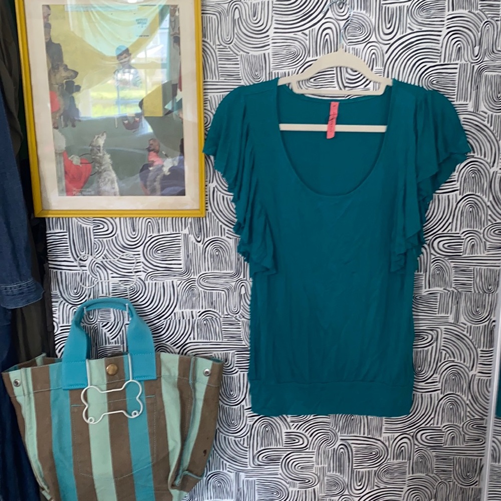 Flutter sleeve tunic tank
